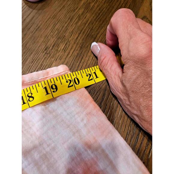 Nwt Magaschoni Stylish Pink tie-Dye Ruffled Peplum Top - Picture 4 of 5